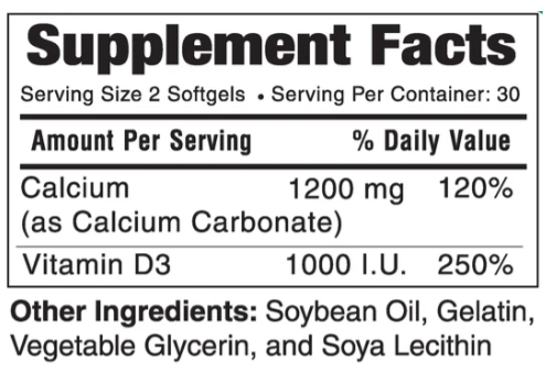 Calcium Magnesium + Vitamin D3 - 60 софт гель